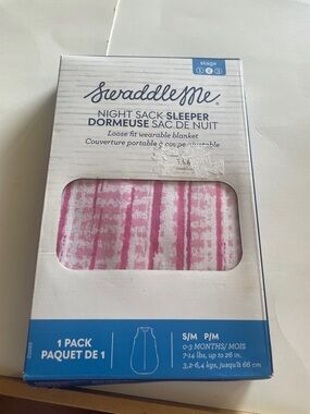 SwaddleMe NWT Night Sack Sleeper - Pink Stripe